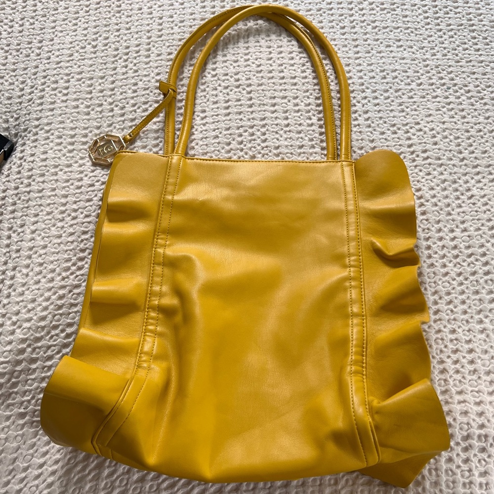 Gianni Bini Ruffled Hobo bag